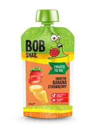 Bob Snail пюре смузи банан-клубника 120г 3387 П (4820219343387)