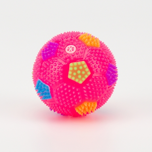 Фото Мячик-попрыгунчик светящийся 7,5см HY805 Розовый (2000989603290)