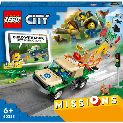 Конструктор LEGO City Миссии спасения диких животных 60353 (5702017189741)