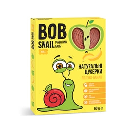 Bob Snail конфеты яблочно-банановые 60г 5411 П (4820219345411)