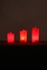 Набір LED свічок 3 шт. 264 5х3,5см; 6,5х3,5см; 8х3,5см Червоний (6922166372644A)