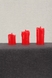 Набір LED свічок 3 шт. 264 5х3,5см; 6,5х3,5см; 8х3,5см Червоний (6922166372644A)