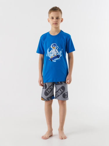 Фото Пижама для мальчика Mini Moon 0478 176 см Синий (2000990499325A)