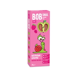 Bob Snail цукерки яблучно-малинові 30г 0309 П (4820162520309)
