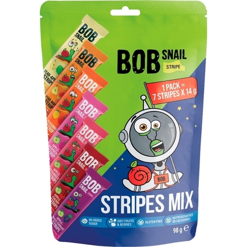 Bob Snail страйпы фруктово-ягодные Ассорти 3851 П 98 г Разноцветный (4820219343851)