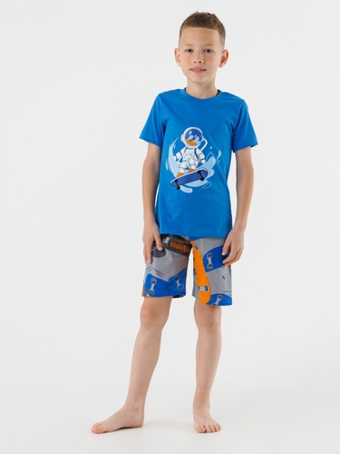 Фото Пижама для мальчика Mini Moon 0487 146-152 см Синий (2000990499387A)