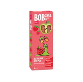 Bob Snail конфеты яблочно-клубничные 30г 0316 П (4820162520316)