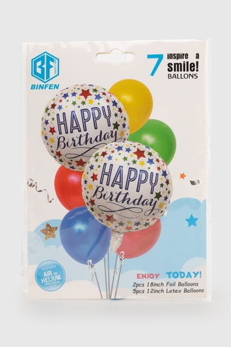 Фото Набір повітряних кульок Happy Birthday BINFENQIQIU BF5726 Різнокольоровий (2000990384959)