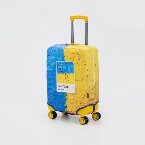 Фото Чехол для чемодана Coverbag Pantone L Желто-голубой (2000989904014A)