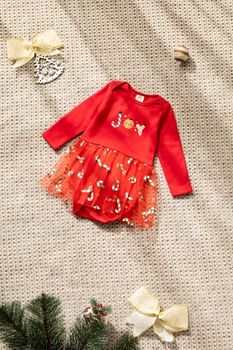 Фото Бодi-сукня святкова Baby Show 23999 86 см Червоний (2000990219732W)(NY)(SN)