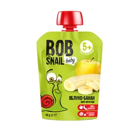 Bob Snail пюре дет. яблочно-банановое 90г 3028 П (4820219343028)