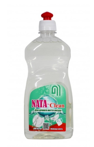 Средство моющее "NATA-Clean для ручного мытья посуды" без аром и запах, 500 мл (4823112600700)