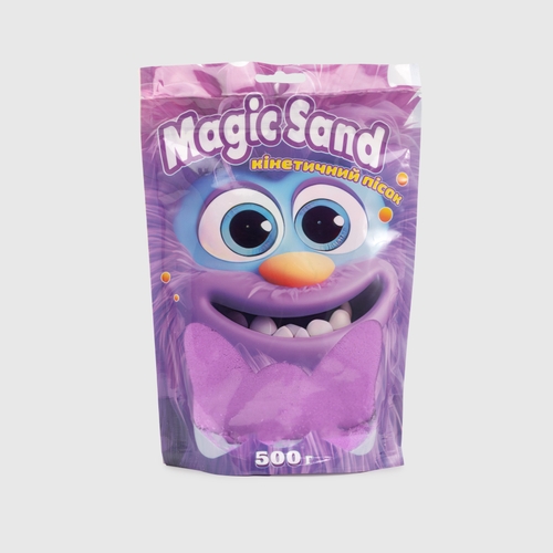 Фото Кинетический песок "Magic sand в пакете" STRATEG 39403-4 Фиолетовый (4823113865177)