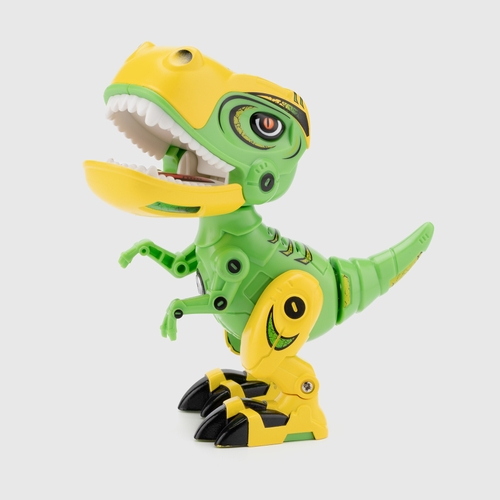 Фото Робот динозавр батар. MY66-Q1203 Зелено-желтый звук, в кор. 18 х 14 х 7см (200098999900122)